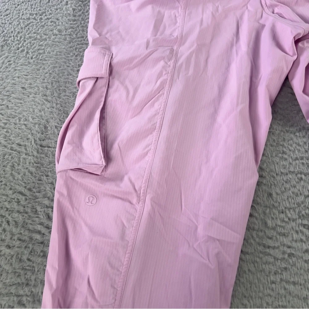Lululemon Dance Studio Cargo Joggers Womens L Pink Relaxed Fit Mid Rise Active - Picture 8 of 8